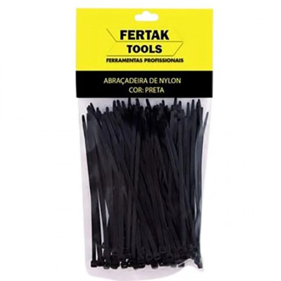 ABRACADEIRA NYLON FERTAK 7,6 X 200 MM PT C/ 50 PCTE 1