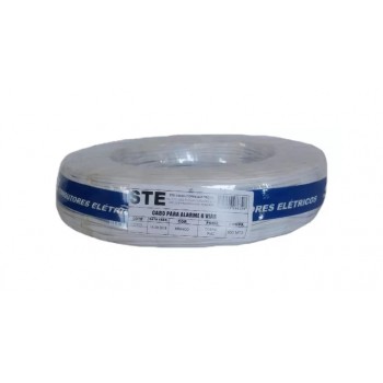 CABO P/ALARME STE 6 VIAS BCO C/200 MTS RL 1