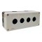 CAIXA P/BOTOEIRA JNG 22,5MM 4 FUROS CZ BMX104 PC 1