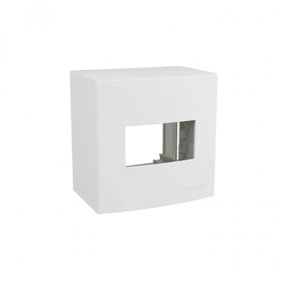 CAIXA SOBREPOR MARGIRIUS SLEEK+SUPORTE 75X75 18643 PC 1