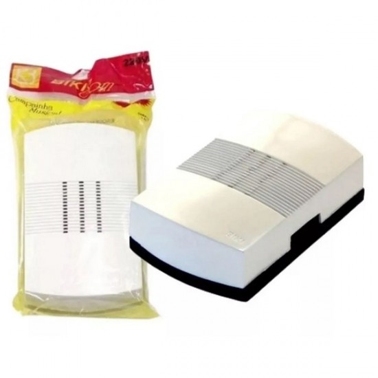CAMPAINHA DIM DOM BIKI 127V BRANCO PC 1
