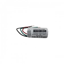 CAPACITOR  03 FIOS 03UF/7UF 250V PC 1