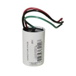 CAPACITOR  03 FIOS 04UF/8UF 250V PC 1