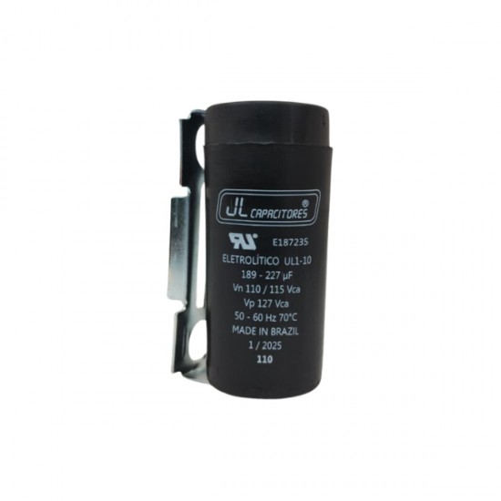 CAPACITOR J.L 189-227 127V C/SUP+TAMPA PC 1