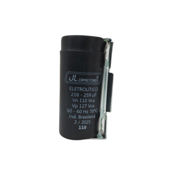 CAPACITOR J.L 216-259 127V C/SUP+TAMPA PC 1