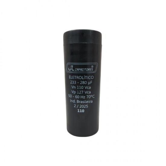 CAPACITOR J.L 233-280 127V C/SUP+TAMPA PC 1