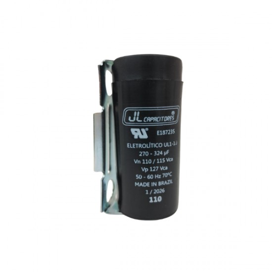 CAPACITOR J.L 270-324 127V C/SUP+TAMPA PC 1