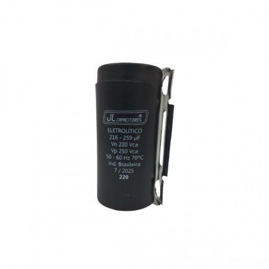 CAPACITOR.J.L 216-259 220V C/SUP+TAMPA PC 1