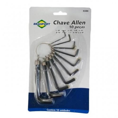 CHAVE ALLEN BRASFORT JOGO 1/16 A 3/8 8288 PC 1