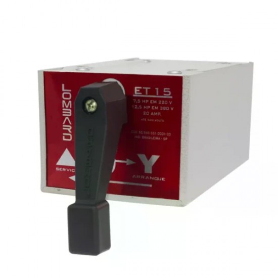 CHAVE LOMBARD K ESTRELA TRIANGULO 20A/15 PC 1