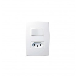CJ PIAL PLUS C/P 1 INT SIMPLES 1 TOMADA 10A 615074 PC 1