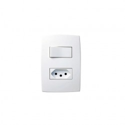 CJ PIAL PLUS C/P 1 INT SIMPLES 1 TOMADA 10A 615074 PC 1