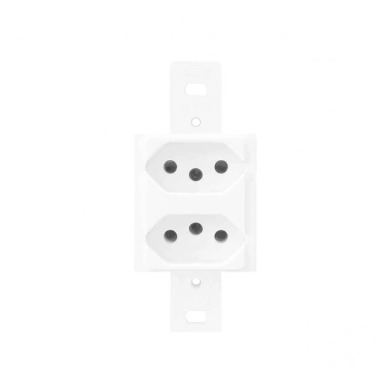 CJ.FAME BLANC S/P 2 TOMADAS DISTANCIADAS 20A 1338 PC 1