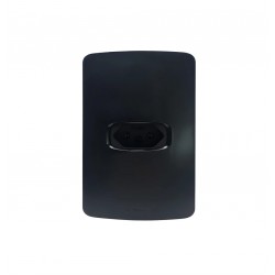 CJ.GRACIA BLACK 4X2 C/P 1 TOMADA 20A HORIZ 85681 PC 1