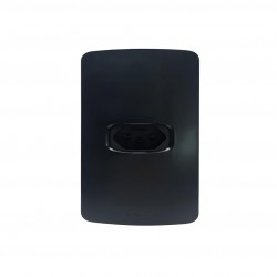 CJ.GRACIA BLACK 4X2 C/P 1 TOMADA 20A HORIZ 85681 PC 1