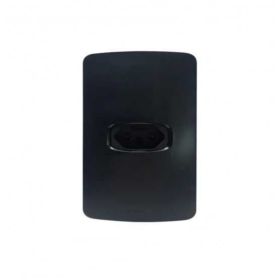 CJ.GRACIA BLACK 4X2 C/P 1 TOMADA 20A HORIZ 85681 PC 1
