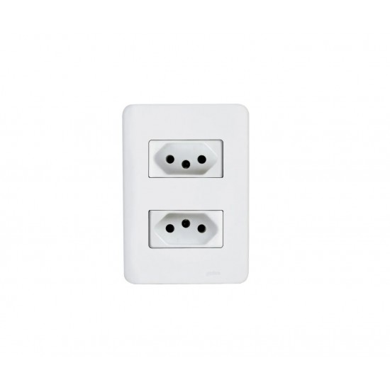 CJ.PERLEX AROS C/P 2 TOMADAS 10A 7311/11 PC 1