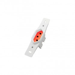 CJ.POLLAR S/PL 1 TOMADA 20A VERMELHO PC 1