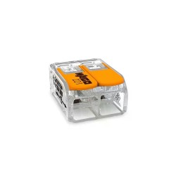CONECTOR EMENDA WAGO  2VIAS 6,0MM 221-612 INCOLOR PC 1