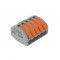 CONECTOR EMENDA WAGO  5VIAS 4,0MM 222-415 CINZA PC 1