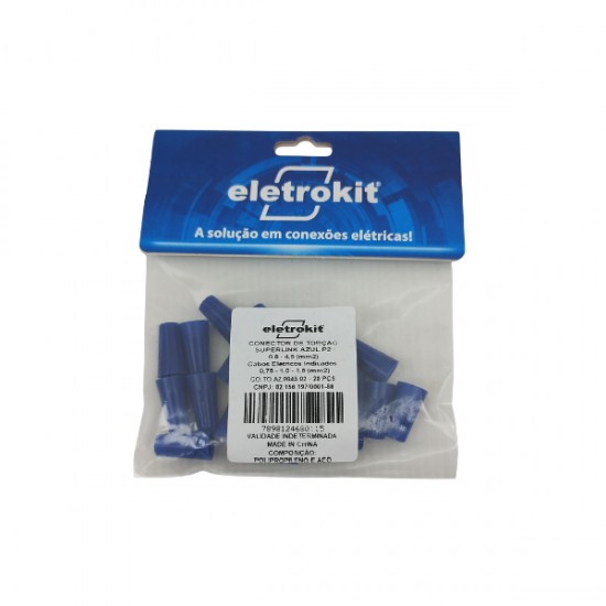 CONECTOR TORCAO ELETROKIT C/20 0,75- 4,50 AZ CART CART 1