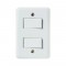 CONJ LUX C/P 2 INT SIMPLES 10A DISTANCIADA 145040 PC 1