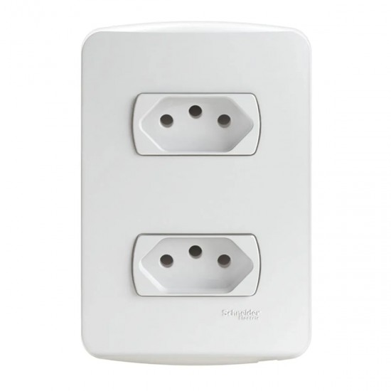 CONJ MILUZ C/P 4X2 2 TOMADAS 10A S3B60440 CF 1