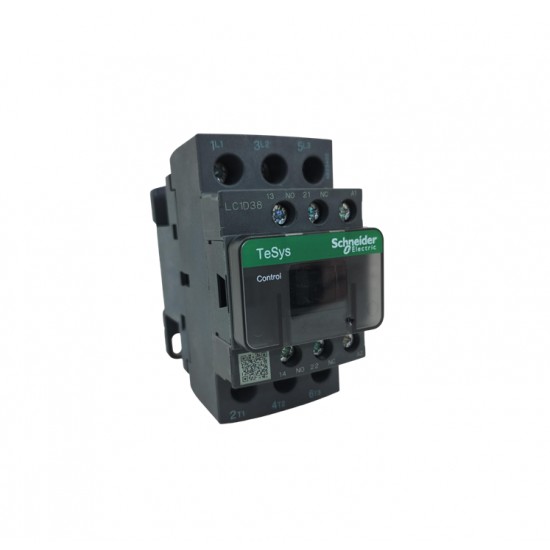 CONTATOR SCHNEIDER LC1D TESYS D 38A 220VCA 1NA+1NF PC 1