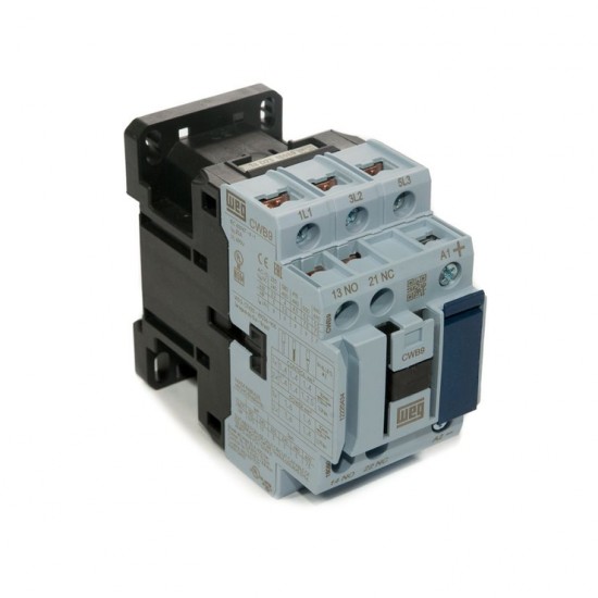 CONTATOR TRIP.WEG AZUL CWB 9.11  9A 220VCA 50/60HZ PC 1