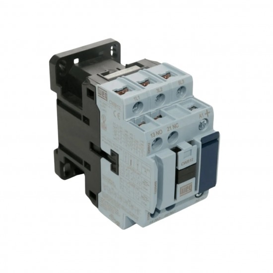 CONTATOR TRIP.WEG AZUL CWB12.11 12A 220VCA 50/60HZ PC 1