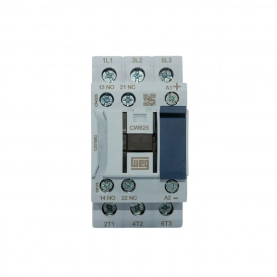 CONTATOR TRIP.WEG AZUL CWB25.11 25A 220VCA 50/60HZ PC 1