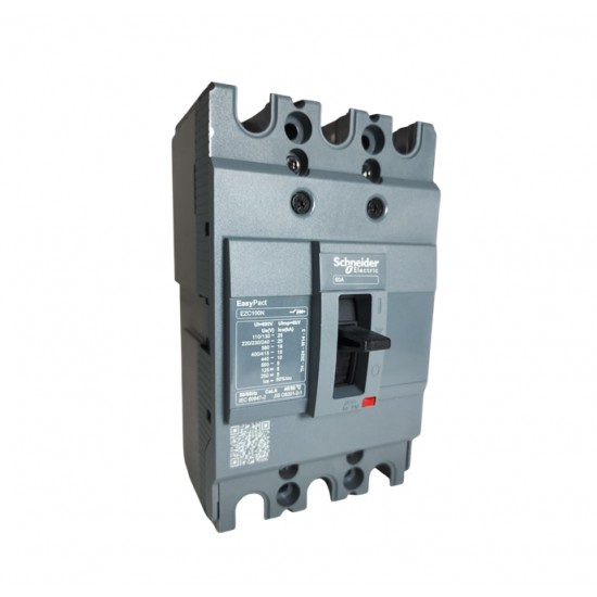 DISJ CX MOLD SCHNEIDER TRIP EZC100N  60A 25KA PC 1