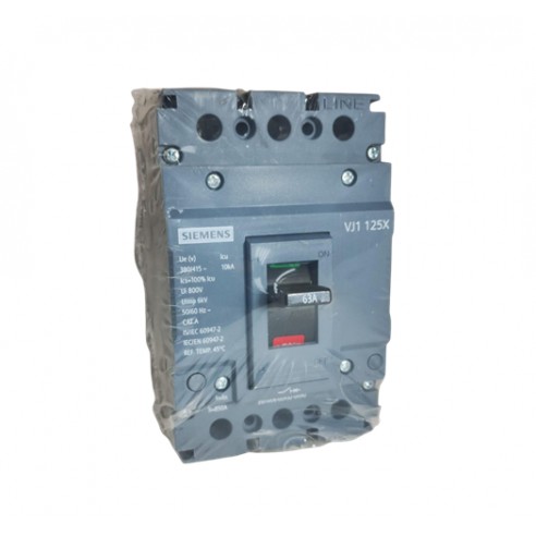 DISJ CX MOLD SIEMENS 3VJ10  63A 380V FIX/FIX 10KA PC 1