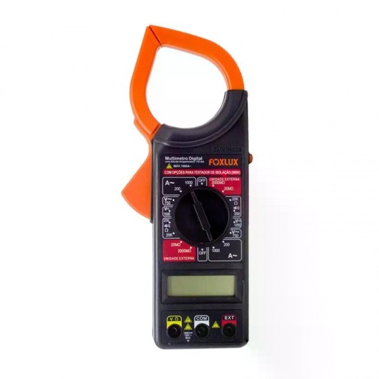 AMPERIMETRO ALICATE DIGITAL FOXLUX 30.02 PC 1
