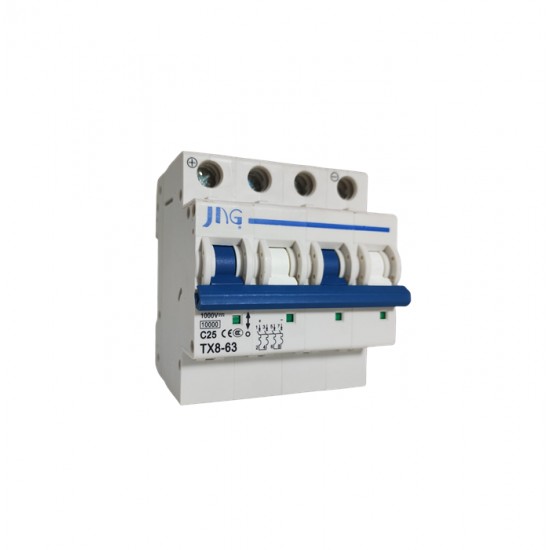 DISJ SOLAR JNG 1000VCC 10KA 4P  25A -TX8-63/4P 25A PC 1