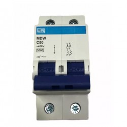 DISJUNTOR BIPOLAR DIN WEG C  50A CF 1