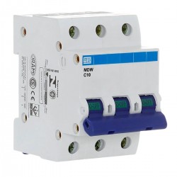 DISJUNTOR TRIPOLAR DIN WEG C  10A CF 1