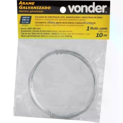 ARAME GALVANIZADO C/10 MTS SAQUINHO BWG 22 CART 1