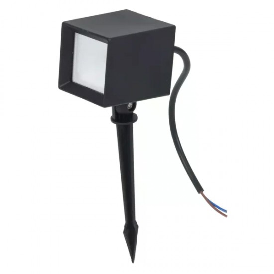 ESPETO P/JARDIM LED GAYA CUBO 5W 6500K PC 1