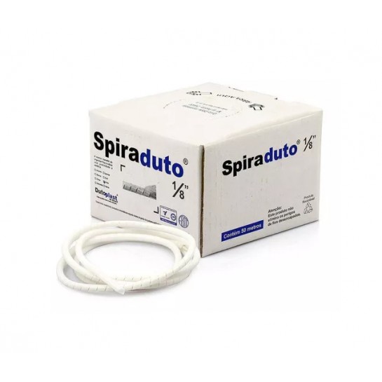 ESPIRAL DUTOPLAST A 1/8 C/50MTS BRANCO RL 1