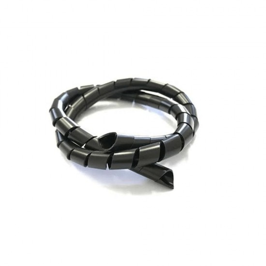 ESPIRAL DUTOPLAST N 1/4 C/ 5MTS PRETO CART 1