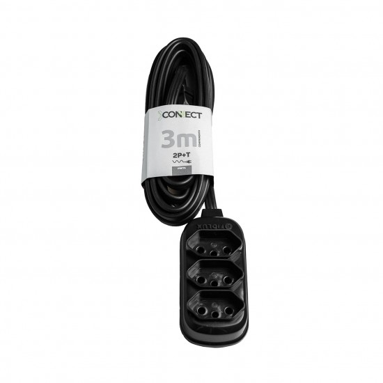 EXTENSAO FIOLUX CONNECT PLUS 3T 2P+T 20A 3M PT PC 1