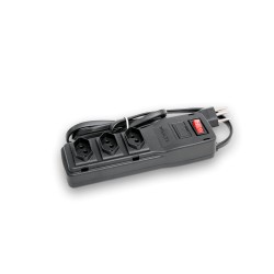 FILTRO L MULTICRAFT PVC 3 TOMADAS PT BIV 1MT PC 1