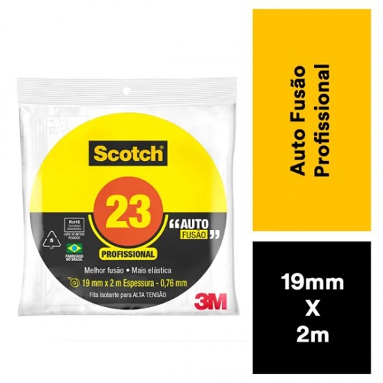 FITA ISOLANTE 3M AUTO FUSAO 02M X 19MM PC 1