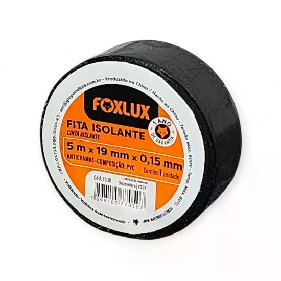 FITA ISOLANTE FOXLUX 05M PT PC 1