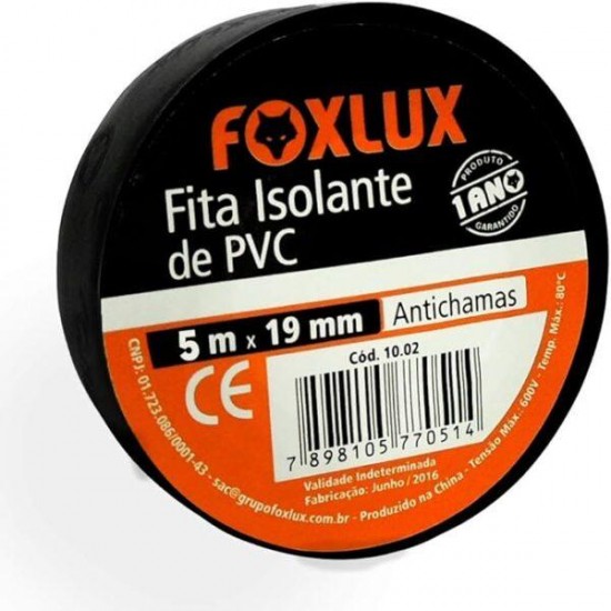 FITA ISOLANTE FOXLUX 10M PT PC 1