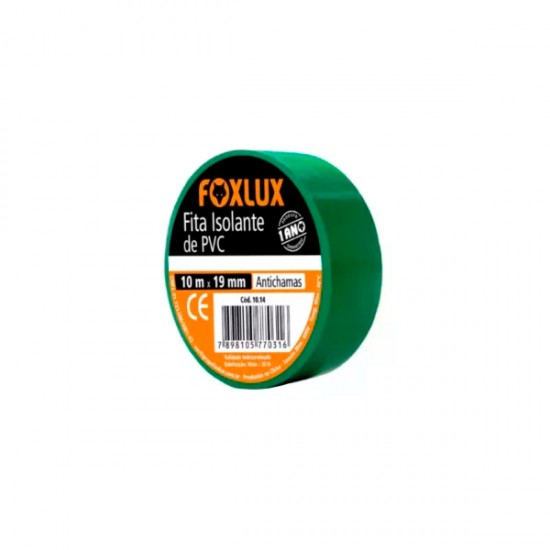 FITA ISOLANTE FOXLUX 10M VERDE PC 1