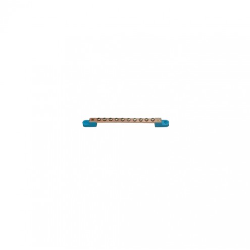 BARRA NEUTRO 1/2 X 1/8 P/10 FIOS AZUL PC 1