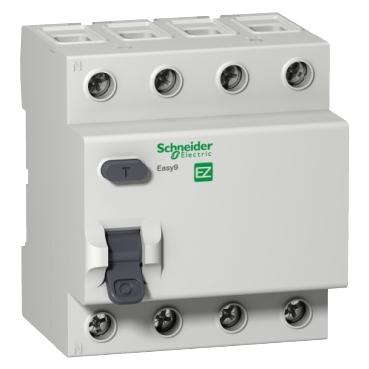 INTERRUPTOR DR FUGA SCHNEIDER EASY9 4P 25A/30MA CF 1