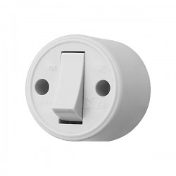 INTERRUPTOR EXTERNO SIMPLES REDONDO FAME CZA 0222 PC 1